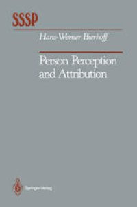 cover of the book Person Perception and Attribution