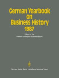 cover of the book German Yearbook on Business History 1987