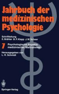 cover of the book Psychologische Aspekte medizinischer Maßnahmen