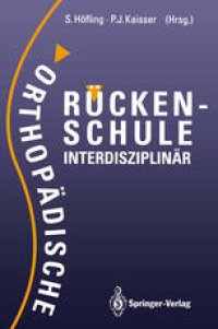 cover of the book Orthopädische Rückenschule Interdisziplinär