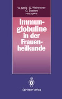 cover of the book Immunglobuline in der Frauenheilkunde