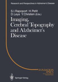 cover of the book Imaging, Cerebral Topography and Alzheimer’s Disease