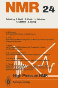 cover of the book High Pressure NMR