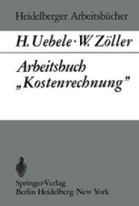 cover of the book Arbeitsbuch „Kostenrechnung“