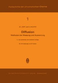 cover of the book Diffusion: Methoden der Messung und Auswertung