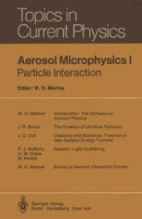 cover of the book Aerosol Microphysics I: Particle Interaction