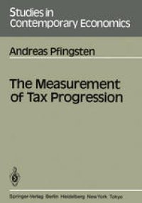 cover of the book The Measurement of Tax Progression