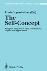 cover of the book The Self-Concept: European Perspectives on its Development, Aspects, and Applications