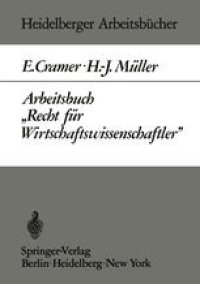 cover of the book Arbeitsbuch „Recht für Wirtschaftswissenschaftler“