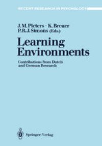 cover of the book Learning Environments: Contributions from Dutch and German Research