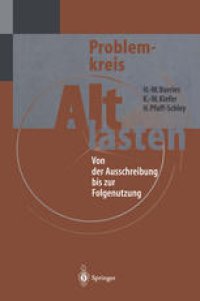 cover of the book Problemkreis Altlasten: Von der Ausschreibung bis zur Folgenutzung