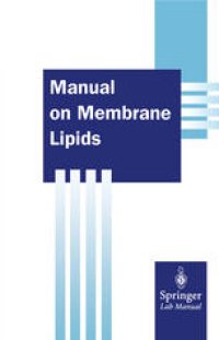 cover of the book Manual on Membrane Lipids