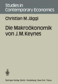 cover of the book Die Makroökonomik von J. M. Keynes