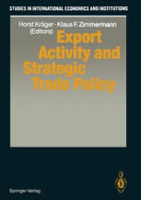 cover of the book Export Activity and Strategic Trade Policy