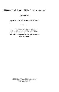 cover of the book History of the theory of numbers