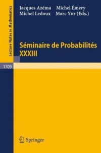 cover of the book Seminaire de probabilites XXXIII