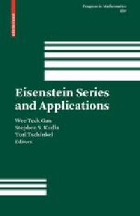 cover of the book Eisenstein series and applications