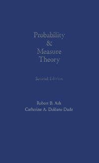 cover of the book Probability and measure theory