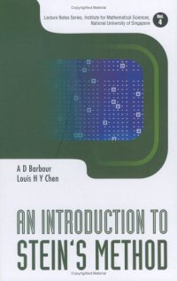 cover of the book An introduction to Stein's method