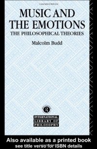 cover of the book Music and the emotions: the philosophical theories