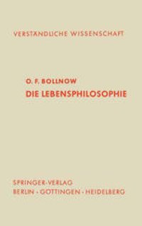 cover of the book Die Lebensphilosophie