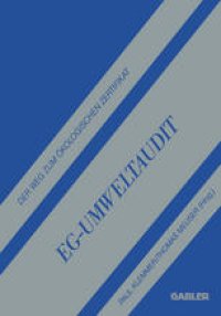 cover of the book EG-Umweltaudit: Der Weg zum Ökologischen Zertifikat