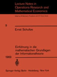 cover of the book Einführung in die mathematischen Grundlagen der Informationstheorie