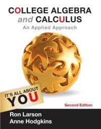 cover of the book College Algebra and Calculus: An Applied Approach