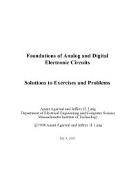 cover of the book Foundations of analog and digital electronic circuits: solutions to exercises and problems