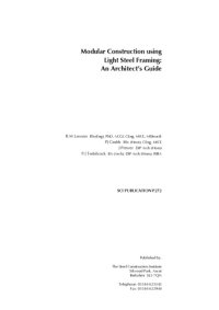 cover of the book Modular Construction Using Light Steel Framing: An Architect's Guide