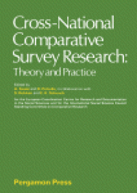 cover of the book Cross-National Comparative Survey Research. Theory and Practice