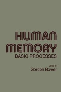 cover of the book Human Memory. Basic Processes