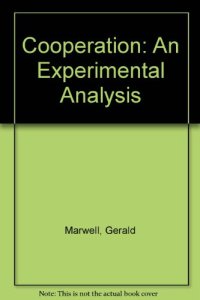 cover of the book Cooperation. An Experimental Analysis