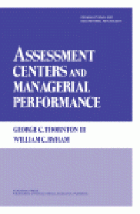 cover of the book Assessment Centers and Managerial Performance
