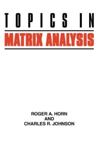 cover of the book Topics in matrix analysis