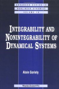 cover of the book Integrability and nonintegrability of dynamical systems