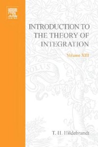 cover of the book Introduction to the theory of integration