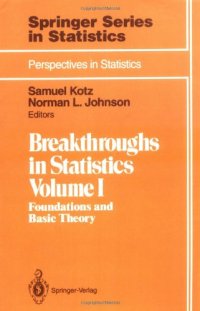 cover of the book Breakthroughs in Statistics: Volume 1: Foundations and Basic Theory 