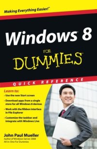 cover of the book Windows 8 For Dummies Quick Reference