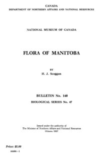 cover of the book Flora of Manitoba.