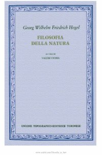 cover of the book Enciclopedia delle scienze filosofiche. Filosofia della natura