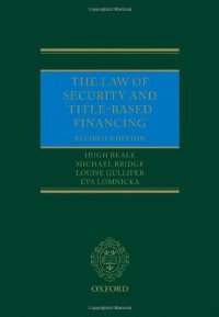 cover of the book The Law of Security and Title-Based Financing