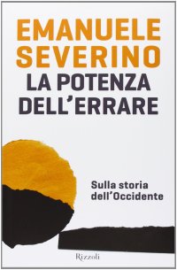 cover of the book La potenza dell'errare. Sulla storia dell'Occidente