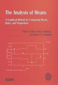 cover of the book The analysis of means: a graphical method for comparing means, rates and proportions