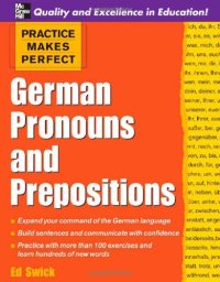 cover of the book German pronouns and prepositions