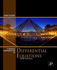 cover of the book A modern introduction to differential equations