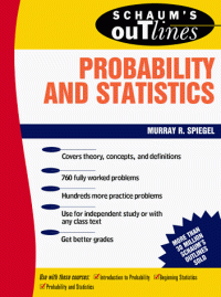 cover of the book Schaum's outline of theory and problems of probability and statistics