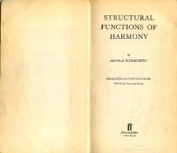 cover of the book Structural functions of harmony