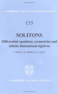 cover of the book Solitons: differential equations, symmetries, and infinite dimensional algebras