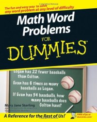 cover of the book Math word problems for dummies